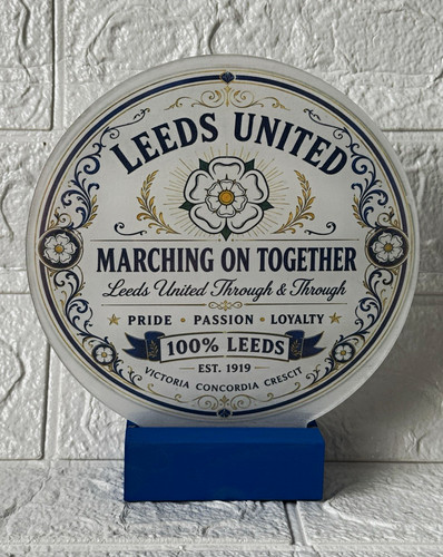 Leeds united round acrylic - leeds,