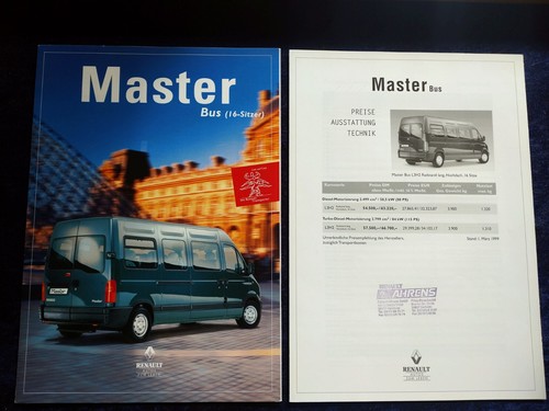 Renault master bus - renault, brochure