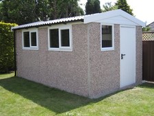 Concrete garage delivered - garage, &