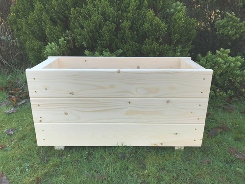 Extra deep wooden planter - extra,