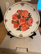 ROYAL ALBERT PLATE - QUEEN MOTHERS FAVOURITE FLOWERS - GLAMIS ROSE