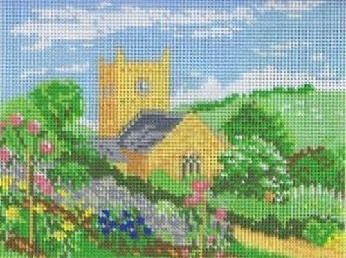 Country church tapestry canvas - tapestry,