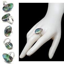 Ring Rainbow Paua Shell