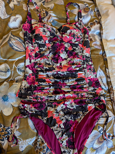 Floral tankini piece - m&s,