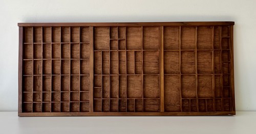 Vintage letterpress wooden - vintage,