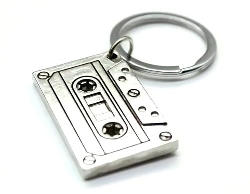 Cassette keychain music - cassette,