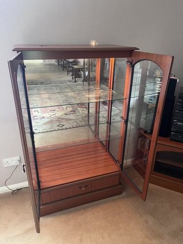 Two glass wood display - two!!!!!,