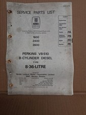 Bmc service parts list for - bmc,