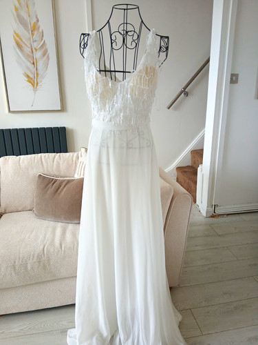 Flam mode white evening - flam, gown