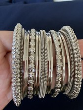 Bangles Indian Bangle Set Silver Oxidised Jewellery Tribal Boho Ethnic 2.10