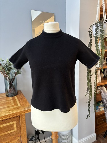 Zara black knitted fluffy - black,