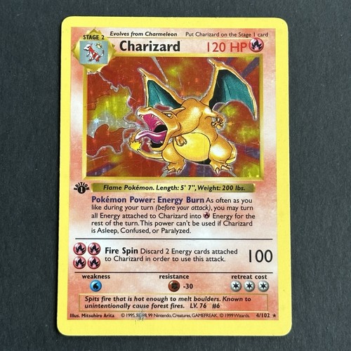 1st edition charizard 102 - 1st, 4/102