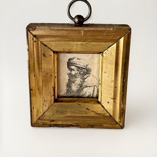 Framed antique johann george - antique,