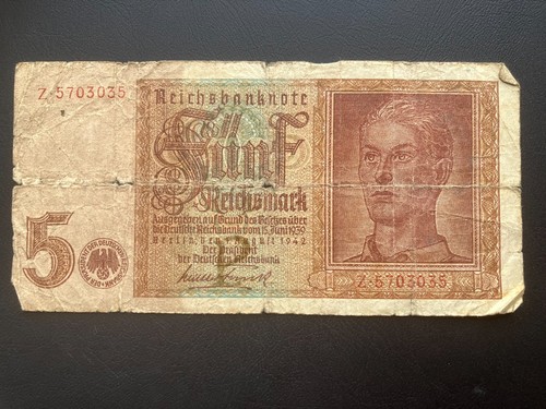 Vintage reichsmark banknote - reichsmark,