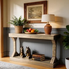 Heavy Duty Wood Console Table