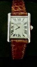 Cartier tank must - solid, silver