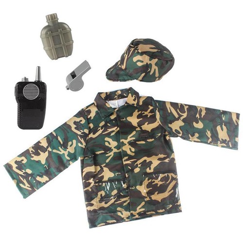 Kid soldier play - play, costume