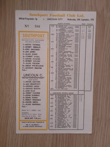 Southport lincoln city - v,
