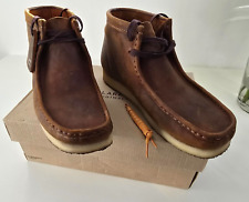 CLARKS ORIGINALS MENS WALLABEE BOOT - BEESWAX LEATHER UK9 EUR43 * RRP £145 *