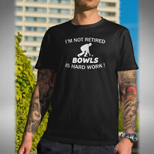 Bowls Retiremenrf T-Shirt Funny Retired Lawn Bowl Wood Jack Kitty Small to 5XL