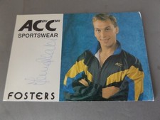6" x 4" HAND SIGNED PHOTO CARD - DAVID PLATT - ACC SPORTSWEAR - FOOTBALL