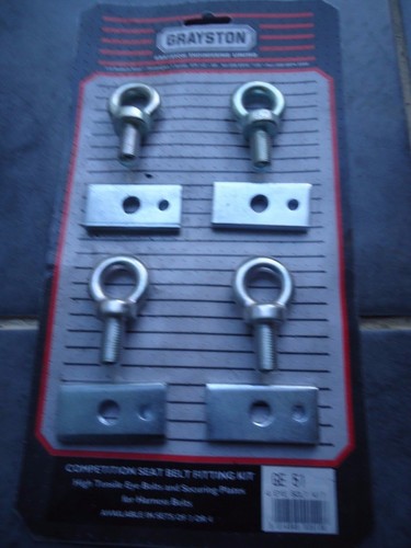 Harness eye bolts back - +,