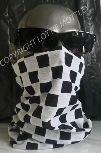 Cafe racer scarf chequered - racer,