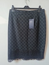 M&S Tartan Black Lace Trim