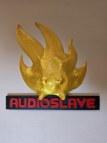 Audioslave flame logo wall - audioslave,