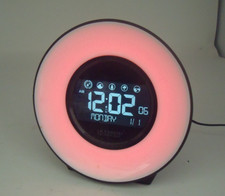 Mood Light Digital Alarm Clock with USB Port Nature Sounds -La Crosse Technology