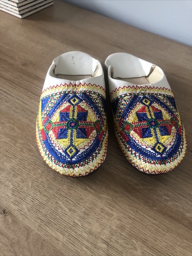 Leather ladies moroccan mules - leather,