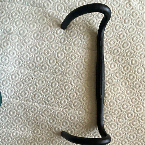 Black aluminium drop handlebar - aluminium,
