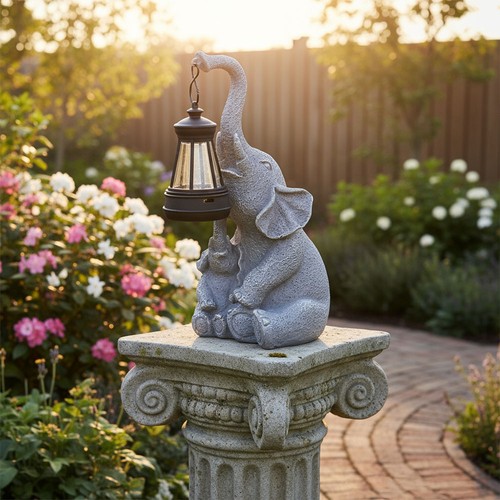 Resin sculpture elephant - resin,