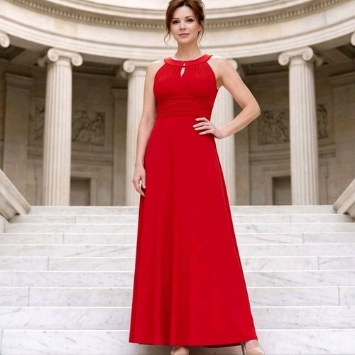 Sangria red maxi dress 8 - red,