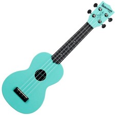 Kala Waterman Glow-in-the-Dark Soprano Ukulele - Aqua Mist
