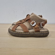 Dr Martens Vintage Gladiator Y2K Brown Cross Over Chunky Sandals Size Uk 8