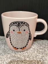 Pink Mug with A Penguin with