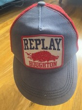 Vintage 90s REPLAY HOUGHTON Mesh Trucker Hat Cap Stussy Carhartt Retro VW Rat  