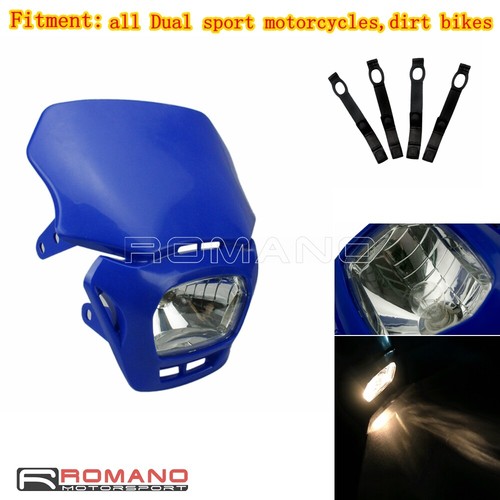 Supermoto headlamp for dual - headlamp,