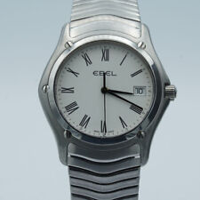 Ebel Classic Wave Men's Watch 9255F41 Quartz 41Mm Steel E242 Beautiful Condition