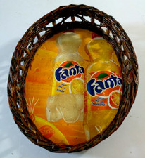 Vintage 80s Fanta Wicker Tray
