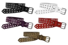 Unisex Leather Double Eyelet