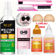 Wig Adhesive Smooth Wax & Accessories Kit Fast Dry Invisible Glue for Wig Bond S