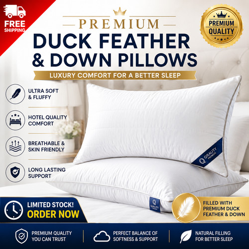 Duck feather down pillows - duck,