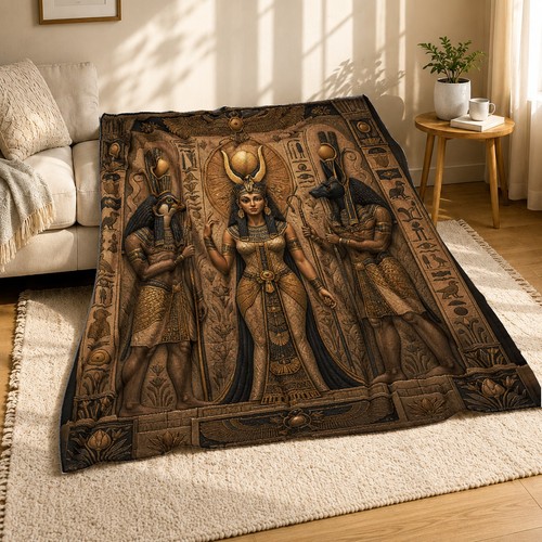 Egyptian queen with - egyptian, anubis