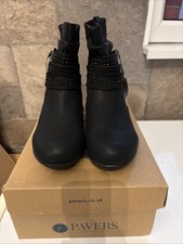 Pavers Ladies Black Uk 5 BNWT