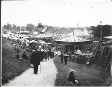 The Roundabouts And Other Fairground Rides At Barnet Fair 1919 Old Photo