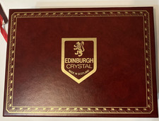 Edinburgh Crystal Glasses Goblets Set Of 2 Boxed RARE