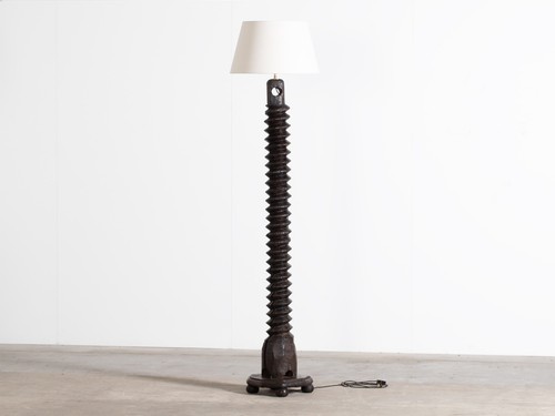 French oak screw floor lamp - screw,