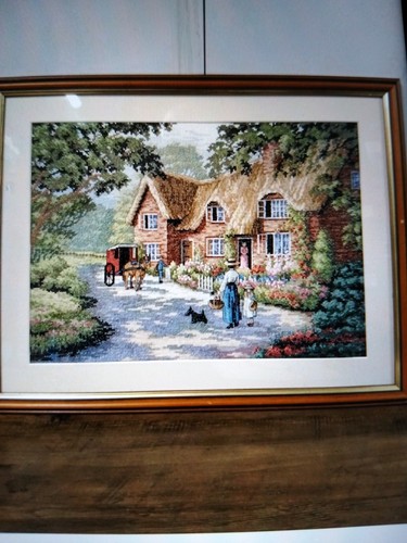 Framed tapestry country - framed,